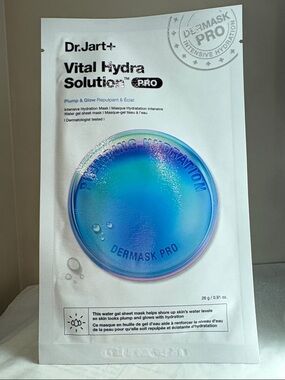 5/$60 Dr.Jart+, Vital Hydra Solution PRO Glow Face Mask Hyaluronic Acid Sheet Ma